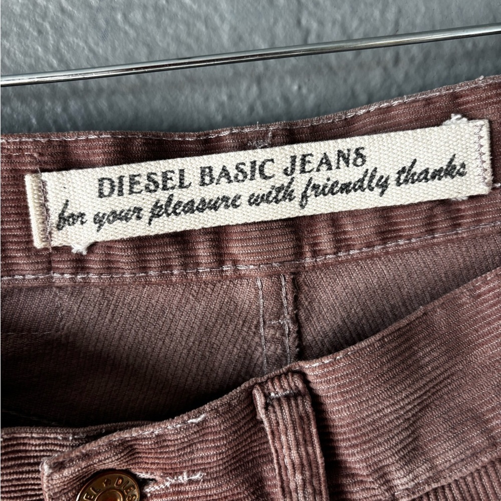 Vintage Diesel Corduroy Pants Dusty Rose Size 29 - Picture 12 of 14